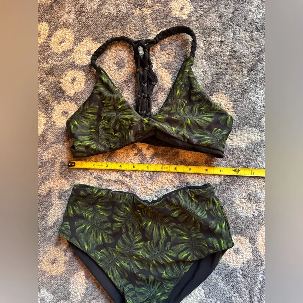 Pelican House Boutique Bikinis Leaf Print Bikini Set | Santa Cruz, California